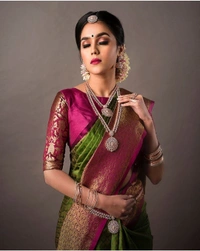 BRISA Soft Banarasi Lichi Silk Cloth Sarees