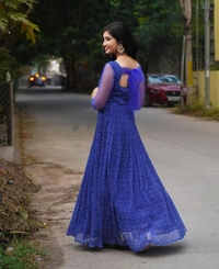BRISA Fox Georgotte Gown  - M 38 L 40 XXL 44
