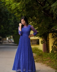 BRISA Fox Georgotte Gown  - M 38 L 40 XXL 44