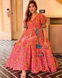 BRISA Beautiful Printed Salwar Suit & Palazo - freesize
