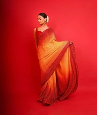BRISA Beautiful Natural Satin Silk Sarees