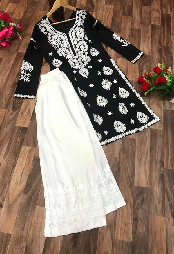 BRISA  Rayon Cotton Top And Palazo