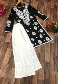 BRISA  Rayon Cotton Top And Palazo