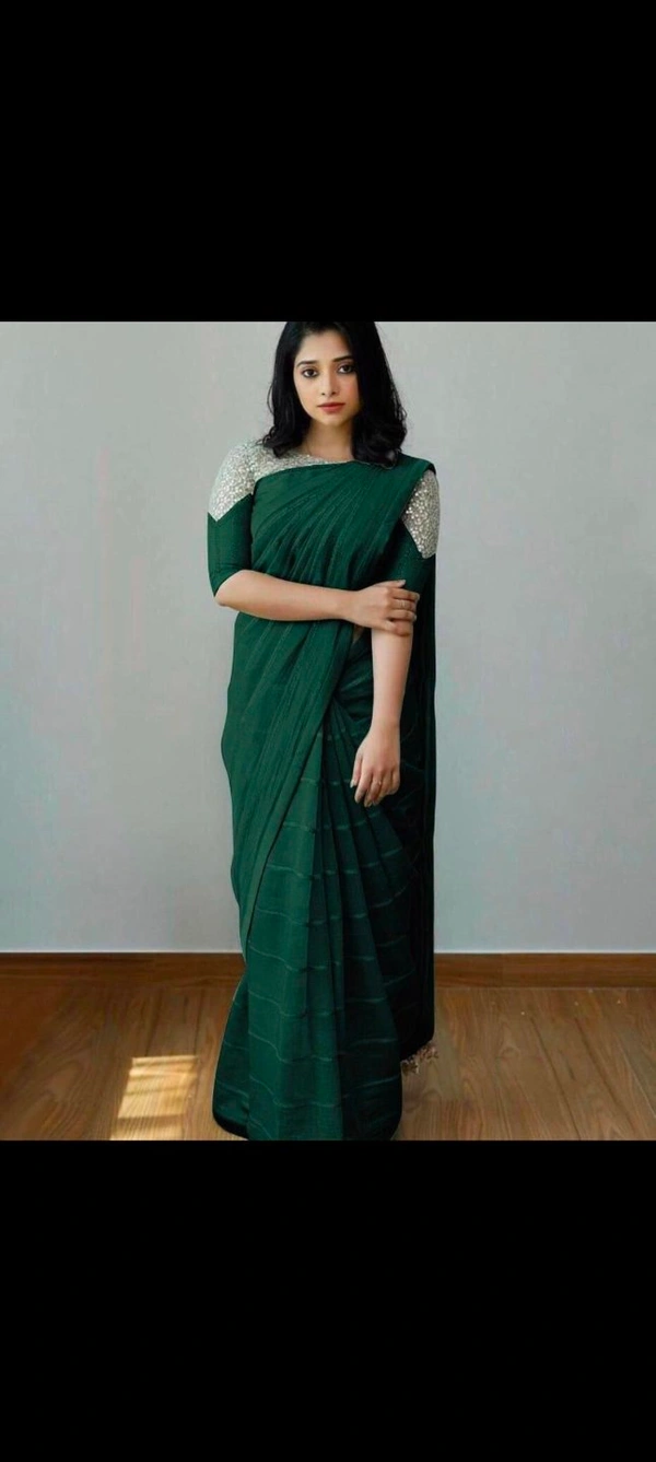 BRISA Heavy Organza Fancy Thread Sequence Sarees