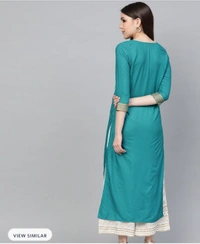 BRISA Beautiful Heavy Rayon Kurti With Plazo - M 38 L 40 XL 42 XXl 44