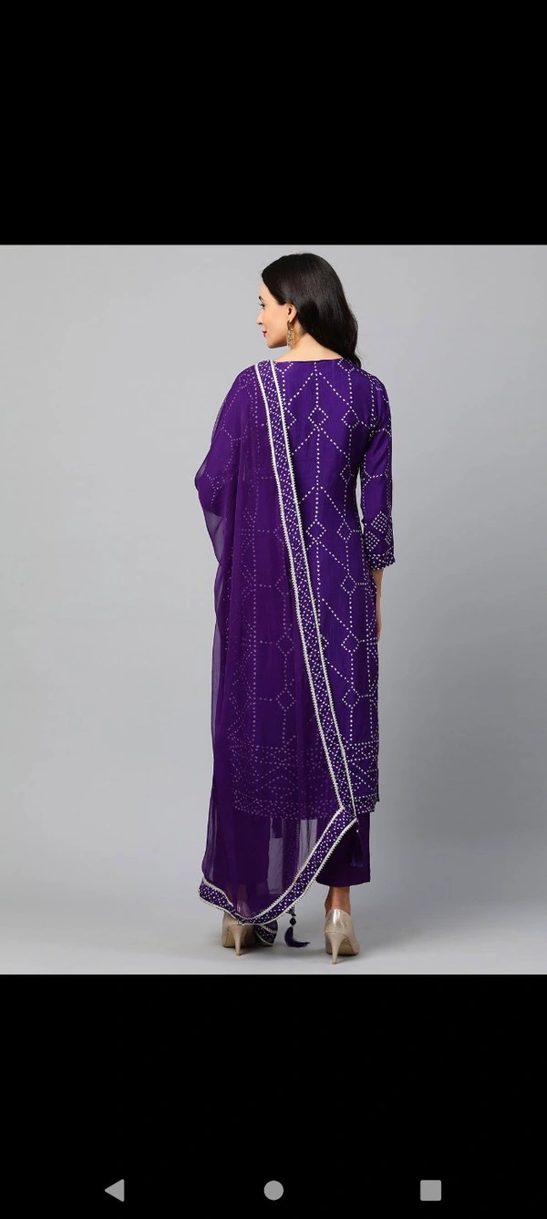 BRISA Classic Rayon Embroidery Staright Kurti Pant And Dupatta - M 38 L 40 XL 42 XXl 44