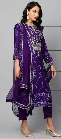 BRISA Classic Rayon Embroidery Staright Kurti Pant And Dupatta - M 38 L 40 XL 42 XXl 44
