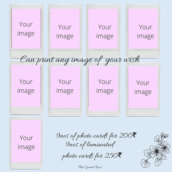Laminated Custom Photo Cards