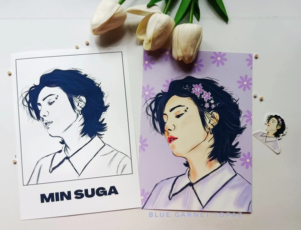 Art Prints - Purple Yoongi