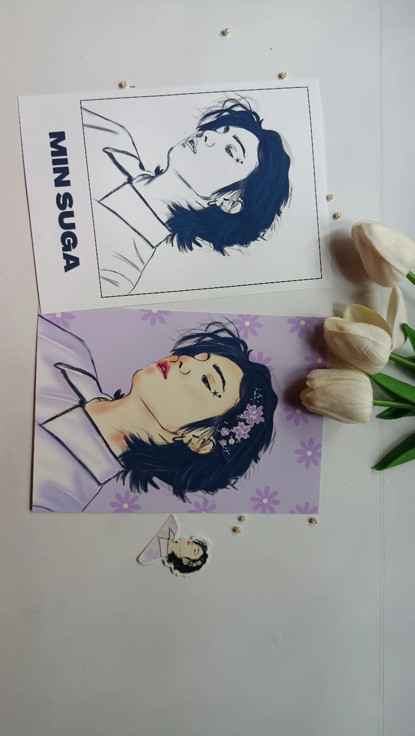 Art Prints - Purple Yoongi