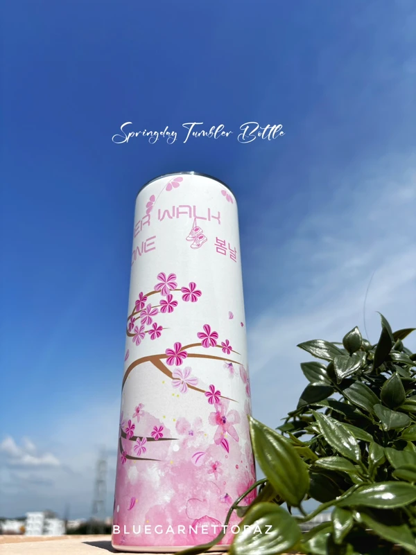 Spring day Metallic Tumbler Bottle