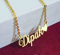 Customise Necklace - Adjustable, Golden