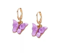 Butterfly earring - Lilac