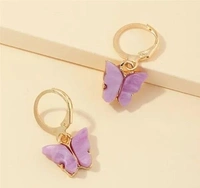 Butterfly earring - Lilac