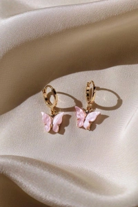 Butterfly earring - Lilac