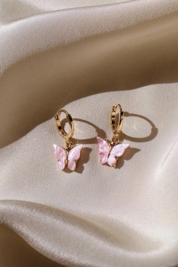 Butterfly earring - Lilac