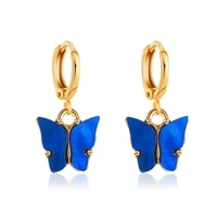 Butterfly earring - Blue
