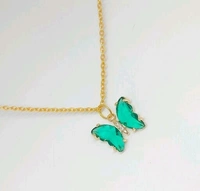 Crystal Butterfly necklace - Lilac 