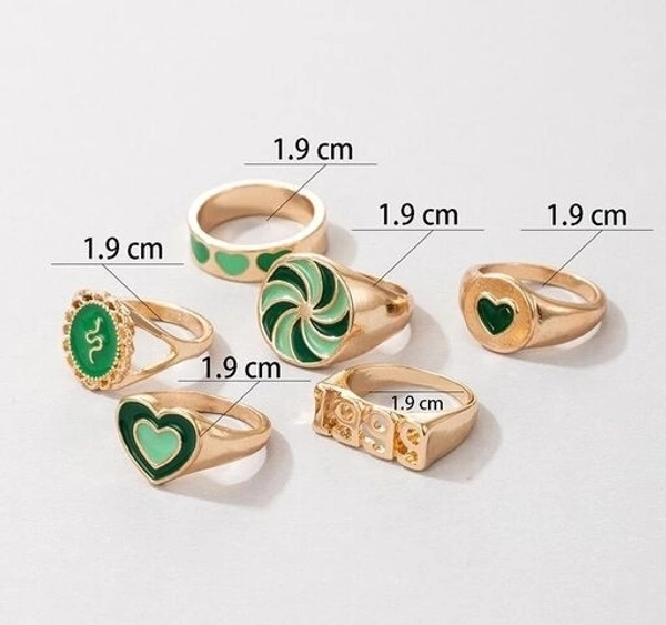 Y2k Green Ring  - 19, Green