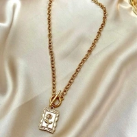 Ross Plated Necklace  - Golden, Adjustable