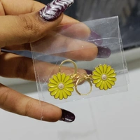 Daisy Necklace+ Earrings Set  - Yellow