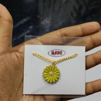 Daisy Necklace+ Earrings Set  - Yellow
