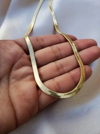 Herringbone Necklace - Golden