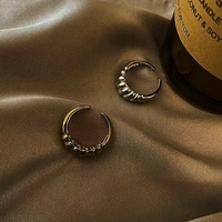 Croissant Signet Ring - Adjustable, Golden