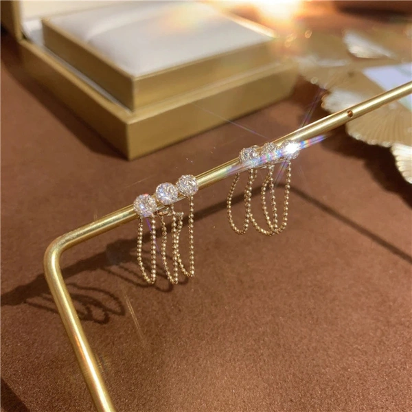 Diamond Huggie Earrings