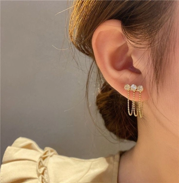 Diamond Huggie Earrings