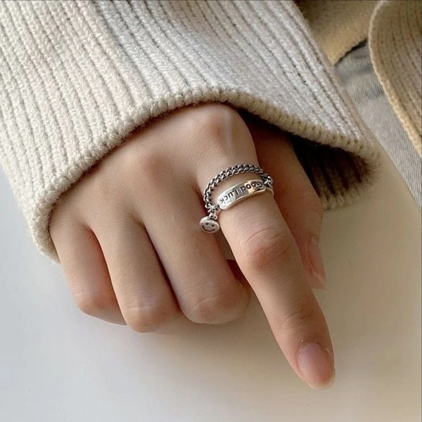 Good Luck Ring  - silver, Free size