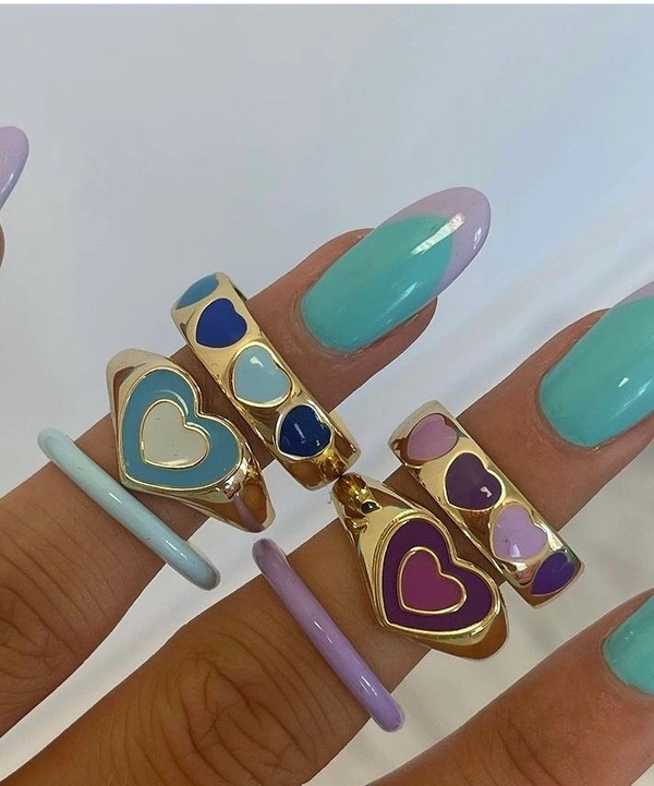 Y2k Candy Ring - 17, Blue