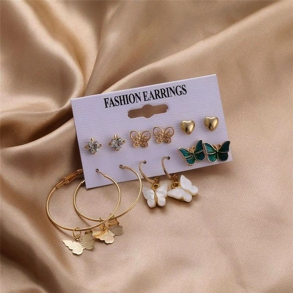 Butterfly Earrings Set