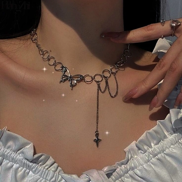 Gothic Necklace  - Silver
