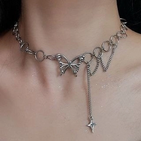 Gothic Necklace  - Silver