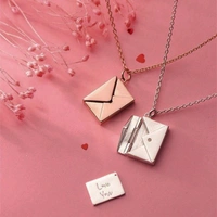 Envelope Necklace  - Silver