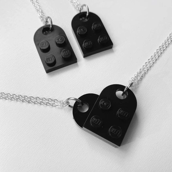 Logi Couple Necklace  - grey 