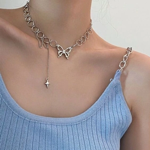 Gothic Necklace  - silver