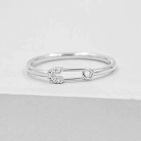 Chunky Silver Rings Set - 17
