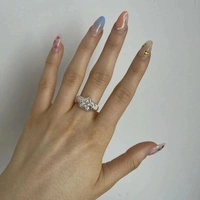 Chunky Silver Rings Set - 17