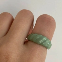 Y2k Green Rings Set  - 17 & adjustable