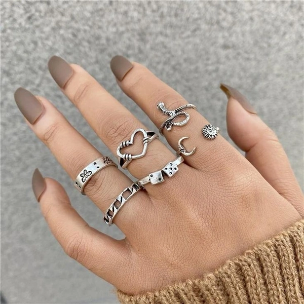 Vintage Punk Ring Set  - 17