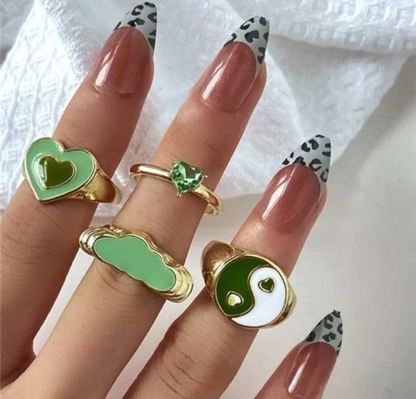 Y2k Segment Rings Set  - free size