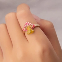 Mashroom Y2k Rings Set 