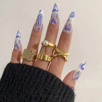 Statement Rings Set  - Silver 