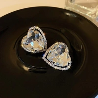 Crystal Heart Earrings 