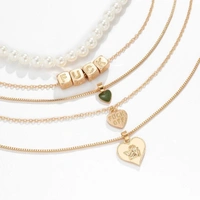 Foff Layered Necklace Set 