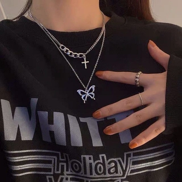 Korean Butterfly Necklace 