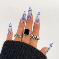 Retro Rings Set  - Free Size, Golden 
