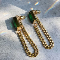 Emrald Green chain Earrings